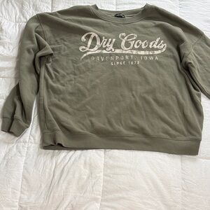 Dry Goods Khaki Women's Crew Neck Sweater